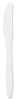 A Picture of product SCC-GBX6KW SOLO® Guildware® Extra Heavy Weight Polystyrene Cutlery Knives. 7.6 in. White. 1000 count.