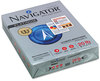 A Picture of product SNA-NPL11205R Navigator® Platinum Paper,  99 Brightness, 20lb, 8-1/2 x 11, White, 2500/Carton