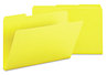 A Picture of product SMD-22562 Smead™ Expanding Recycled Heavy Pressboard Folders 1/3-Cut Tabs: Assorted, Legal Size, 1" Expansion, Yellow, 25/Box