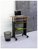 A Picture of product SAF-9717BL Safco® Onyx™ Round Mesh Wastebaskets, Steel Mesh, 5gal, Black