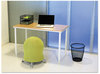 A Picture of product SAF-9717BL Safco® Onyx™ Round Mesh Wastebaskets, Steel Mesh, 5gal, Black