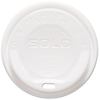 SOLO® Cup Company The Gourmet Lid® Hot Cup Lids for Trophy® Plus™,  For Trophy Plus Cups, 12-16 oz, White, 1500/Carton