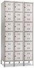 A Picture of product SAF-5527GR Safco® Box Lockers Three-Column Locker, 36w x 18d 78h, Two-Tone Gray
