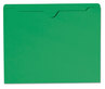 A Picture of product SMD-75503 Smead™ Colored File Jackets with Reinforced Double-Ply Tab Straight Letter Size, Green, 100/Box