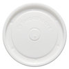 A Picture of product 967-795 SOLO® Cup Company Polystyrene Food Container Lids,  White, 4.6" Diameter, 50/Bag, 20 Bags/Carton