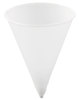 A Picture of product SCC-4R2050 SOLO® Cup Company Cone Water Cups,  Paper, 4oz, Rolled Rim, White, 200/Bag, 25 Bags/Carton