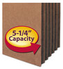 A Picture of product SMD-73810 Smead™ Redrope Drop Front File Pockets 5.25" Expansion, Letter Size, 50/Box