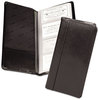 A Picture of product SAM-81240 Samsill® Regal™ Leather Business Card File,  96 Card Cap, 2 x 3 1/2 Cards, Black