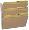 A Picture of product STX-70229U06C Storex Three Pocket Legal Size Wall File. 16 X 14 in. Clear.