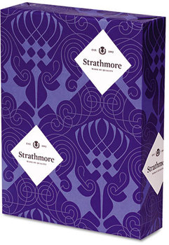 Strathmore Premium Business Stationery,  24lb, 8 1/2 x 11, Bright White, 500 Sheets