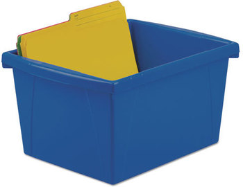 Storex Storage Bins,  10 x 12 5/8 x 7 3/4, 4 Gallon, Assorted Color, Plastic