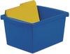 A Picture of product STX-61514U06C Storex Storage Bins,  10 x 12 5/8 x 7 3/4, 4 Gallon, Assorted Color, Plastic