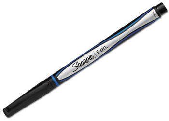 Sharpie® Permanent Ink Pen,  Blue Ink, Fine, Dozen
