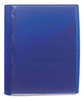 A Picture of product SMD-86011 Smead™ Clear Front Poly Report Cover with Fasteners Double-Prong Fastener, 0.5" Capacity, 8.5 x 11, Clear/Blue, 5/Pack