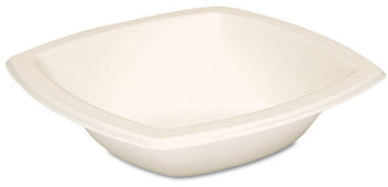 Ivory,Bare® by Solo® Eco-Forward® Sugarcane (Bagasse) Dinnerware Bowls. 12 oz. 6 in. Ivory. 125/sleeve, 8 sleeves/case.