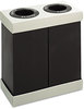 A Picture of product SAF-9794BL Safco® At-Your-Disposal® Recycling Center,  Polyethylene, Two 28gal Bins, Black