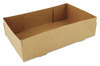A Picture of product SCH-0122 SCT® 4-Corner Pop-Up Food and Drink Trays. 8 5/8 X 5 1/2 X 2 1/4 in. Brown. 500/carton.