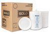 A Picture of product SCC-RSF9 SOLO® Cup Company Laminated Foam Dinnerware,  Plates, 9" dia, White, 500/Carton
