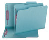 A Picture of product SMD-14937 Smead™ Colored Pressboard Fastener Folders with SafeSHIELD® Coated Fasteners 2" Expansion, 2 Letter Size, Blue, 25/Box