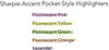 A Picture of product SAN-1741909 Sharpie® Pink Ribbon Pocket Style Highlighters,  Pink, 2/Pack