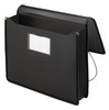 A Picture of product SMD-71500 Smead™ Poly Premium Wallets 5.25" Expansion, 1 Section, Elastic Cord Closure, Letter Size, Black