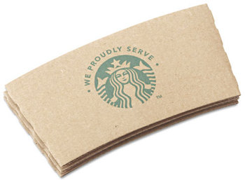 Starbucks® Kraft Hot Cup Sleeves. 12/16/20 oz. 1380 count.