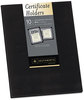 A Picture of product SOU-PF18 Southworth® Certificate Holder,  Black, Linen, 105 lbs., 12 x 9-1/2, 10/Pack