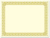 A Picture of product SOU-CTP1V Southworth® Premium Certificates,  Ivory , Fleur Gold Foil Border, 66 lb, 8.5 x 11, 15/Pack
