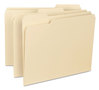 A Picture of product SMD-10230 Smead™ Interior File Folders 1/3-Cut Tabs: Assorted, Letter Size, 0.75" Expansion, Manila, 100/Box