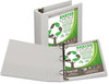 A Picture of product SAM-18987 Samsill® Earth's Choice™ Biobased + Biodegradable Round Ring View Binder,  3" Cap, White