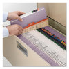 A Picture of product SMD-17410 Smead™ Reinforced Top Tab Colored File Folders Straight Tabs, Legal Size, 0.75" Expansion, Lavender, 100/Box