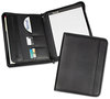 A Picture of product SAM-70820 Samsill® Professional Zipper Padfolio with iPad® Pocket,  Pockets/Slots, Writing Pad, Black