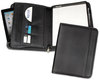 A Picture of product SAM-70820 Samsill® Professional Zipper Padfolio with iPad® Pocket,  Pockets/Slots, Writing Pad, Black