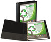 A Picture of product SAM-18930 Samsill® Earth's Choice™ Biobased + Biodegradable Round Ring View Binder,  1" Cap, Black