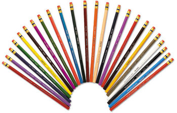 Prismacolor® Col-Erase® Pencil with Eraser,  24 Assorted Colors/Set