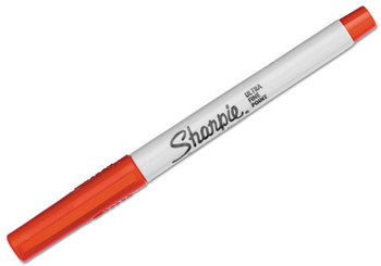 Sharpie® Ultra Fine Tip Permanent Marker,  Ultra Fine Point, Red, Dozen