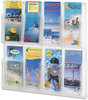 A Picture of product SAF-5608CL Safco® Reveal™ Clear Literature Displays 8 Compartments, 20.5w x 2d 20.5h,
