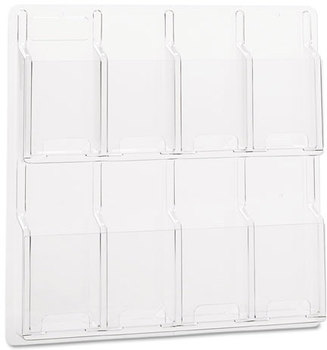 Safco® Reveal™ Clear Literature Displays 8 Compartments, 20.5w x 2d 20.5h,