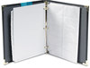 A Picture of product SAM-81080 Samsill® Classic™ Vinyl Business Card Binder,  200 Card Cap, 2 x 3 1/2 Cards, Ebony
