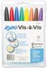 A Picture of product SAN-16078 EXPO® Vis-à-Vis® Wet Erase Marker,  Fine Point, Assorted, 8/Set