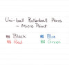 A Picture of product SAN-60153 uni-ball® Stick Roller Ball Pen,  Blue Ink, Micro, Dozen