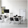 A Picture of product SAF-8511BL Safco® Impromptu® Whiteboard Collaboration Screen,  42w x 21 1/2d x 72h, Black