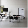 A Picture of product SAF-8511BL Safco® Impromptu® Whiteboard Collaboration Screen,  42w x 21 1/2d x 72h, Black
