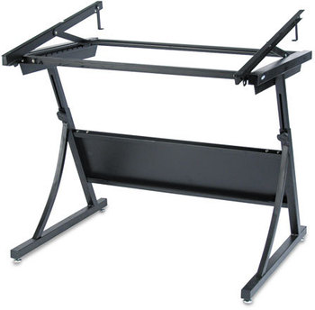 Safco® PlanMaster Height-Adjustable Drafting Table Base,  43w x 29-1/2d x 37-3/4h, Black