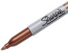 A Picture of product SAN-1823888 Sharpie® Metallic Fine Point Permanent Markers, Fine Bullet Tip, Bronze, 12/Box