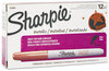 A Picture of product SAN-1823888 Sharpie® Metallic Fine Point Permanent Markers, Fine Bullet Tip, Bronze, 12/Box