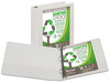 A Picture of product SAM-18967 Samsill® Earth's Choice™ Biobased + Biodegradable Round Ring View Binder,  2" Cap, White