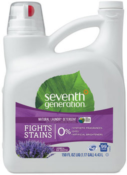 Seventh Generation® Natural Liquid Laundry Detergent,  Lavender & Blue Eucalyptus, 99 loads, 150oz