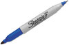 A Picture of product SAN-32003 Sharpie® Twin-Tip Permanent Marker,  Fine/Ultra Fine Point, Blue