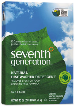 Seventh Generation® Natural Automatic Dishwasher Powder,  Free & Clear, 45oz Box